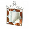 Metal Wall Art Decoration Mirror with Metal Frame,Decorative Mirror Hanging Wall Art