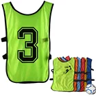 Voetbal & Voetbal Training Vest Slabbetjes reversible soccer wear training vests football bibs with number