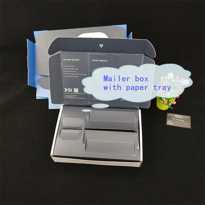 customized full color printing mailer corrugated paper packaging