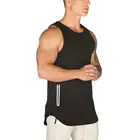 Top Men Tank Wholesale Hot Selling Sportswear Zipper Crop Top Jacket Custom Make Unique Men Gym Sport Tank Top
