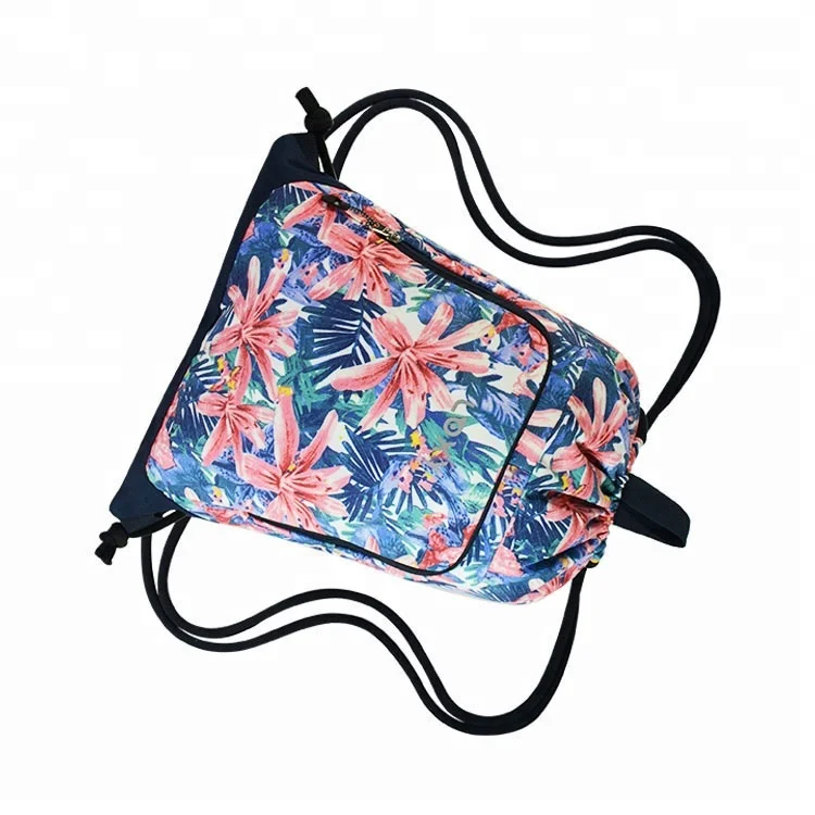 custom new design cheap backpack wholesale polyester drawstring