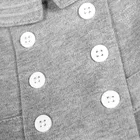 Private Label Gray Cotton Knitted Plain Pajamas Baby Rompers