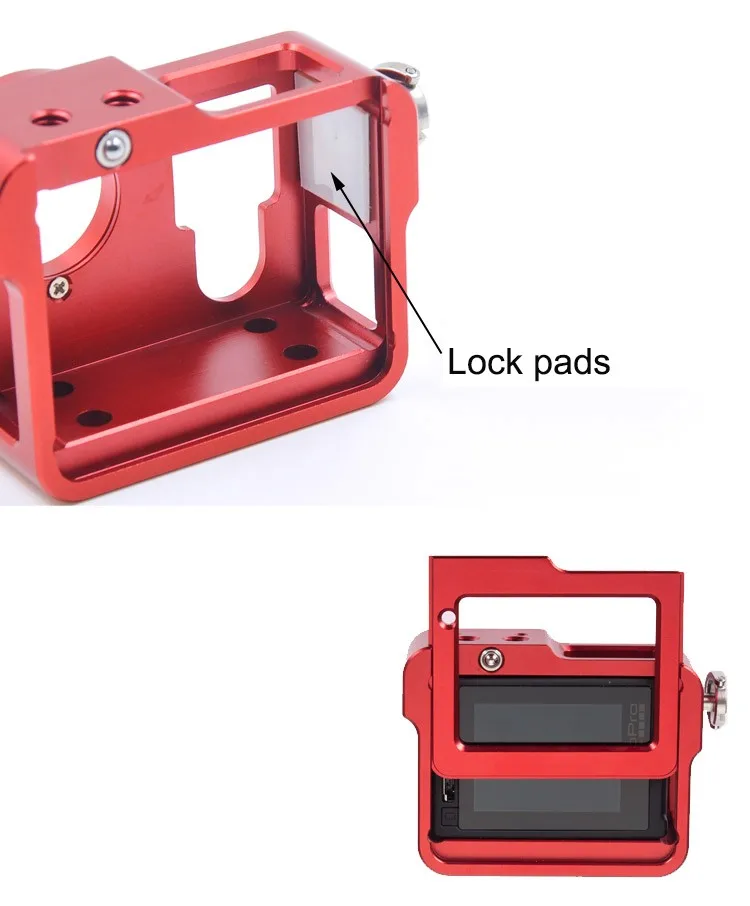 2016 Hot Product Go Pro Camera Accessories Aluminum Rear cover Protect shell For Gopro Hero 4