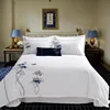 luxury 100% cotton 300tc king size embroidered bedding