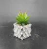 Small Square cement aritificial plant pot- artificial succulent plants wholesale