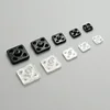 chinese supplier cheap square transparent white black pom plastic snap button