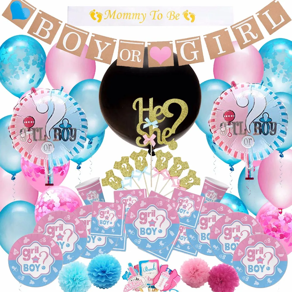 new product party decoration baby shower boy or girl gender