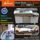 450books/H Touch screen hot glue printing house binder machine