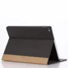 HOT Selling New Wood Grain Flip Wallet Leather Cover For ipad 5 With credit Card Slot,for ipad air case