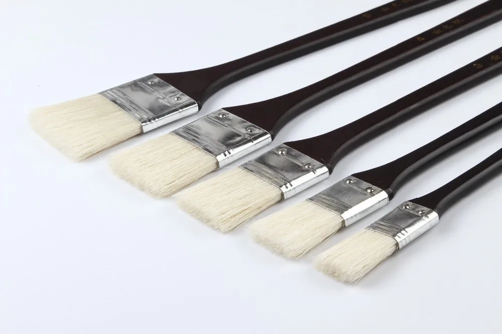 Artist Brush Manufacturer OEM Custom Food Safe Paint Brush Painting Art Materials Supplies Bristle Hair Painting Artist Brush