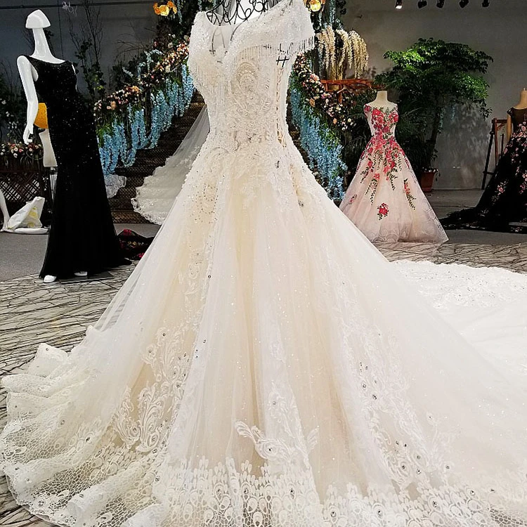 ls00303 kleinfeld appliqued vestidos largo tren ver a través de