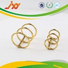 Nickle / Golden 3 Ring Calendar Accessories Desk Calendar Binding Ring