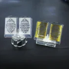 Wholesale Islamic Gift Items Muslim Crystal Quran Book Crystal Glass Bible Book For Religious Souvenir