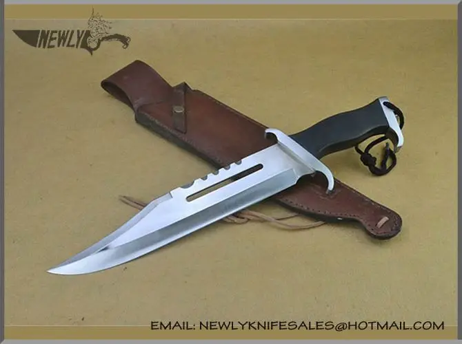 High Class Quick Opening Wood Hunting Knife