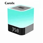 Digital Alarm Clock LED Lamp Bluetooth Speaker with Color Changing Light