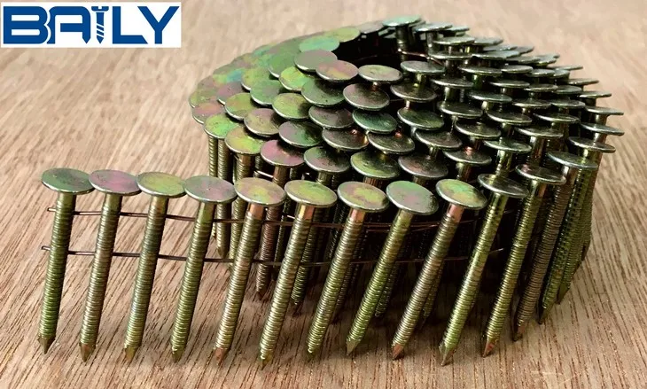 China manufcturer supply directly (2.87mm x 50mm) screw wooden pallet coil nails for sale oversea market
