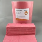 China Top Sale Heavy Duty 110gsm Red Industrial Cleaning Wipes Roll