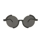 Vintage 60s 70s World War Sun glasses Round Small Gift Irregular Wooden Sunglasses