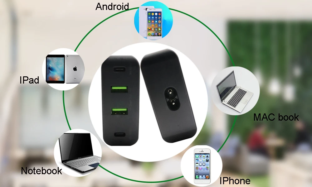 4 port quick charger