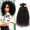 Remy Human Virgin Jerry Curly Hair Bundles For Black Cuticle Aligned Hair Virgin Brazilian kinky curly Hair