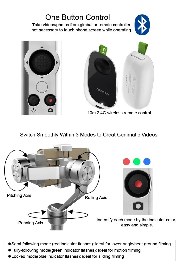 ラジオコントロール玩具で3軸ハンドヘルドジンバル缶互換移動プロカメラとスマートフォン仕入れ・メーカー・工場