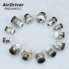 Retail Pneumatic Fitting Free Shipping Pneumatic Fittings PC8-02 PC10-02 PC6-02 PC6-01