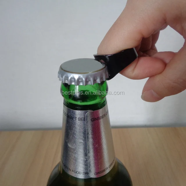 finger ring beer opener painting different colors wine bottle