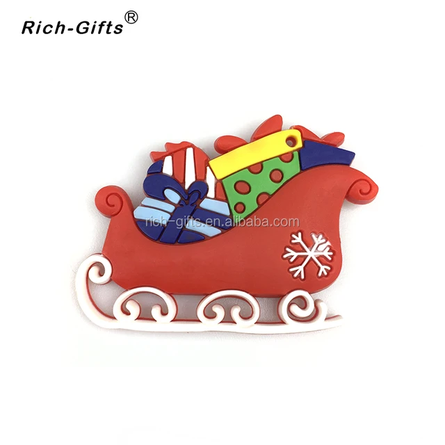 cartoon pvc refrigerator magnetic sticker for christmas gifts