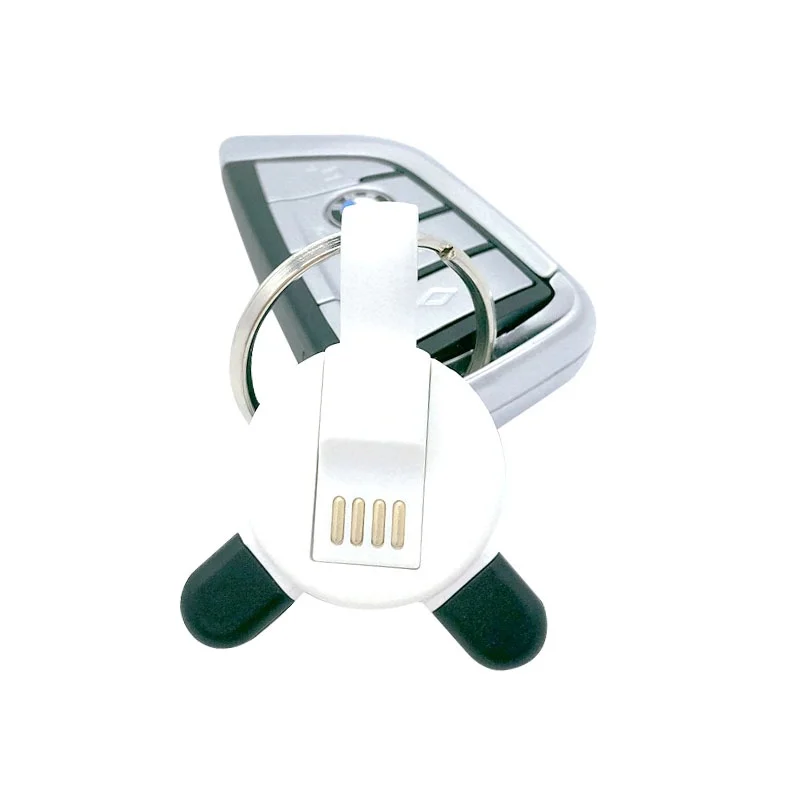 Peiba Portable 3in1 magnetic micro usb cable with keychain fast keyring usb data magnetic cable for IOS for Android for Type C - ANKUX.COM