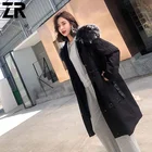 Best selling Customize parka girls fur coat hooded good price raccoon fur with real Rabbit fur lining parka