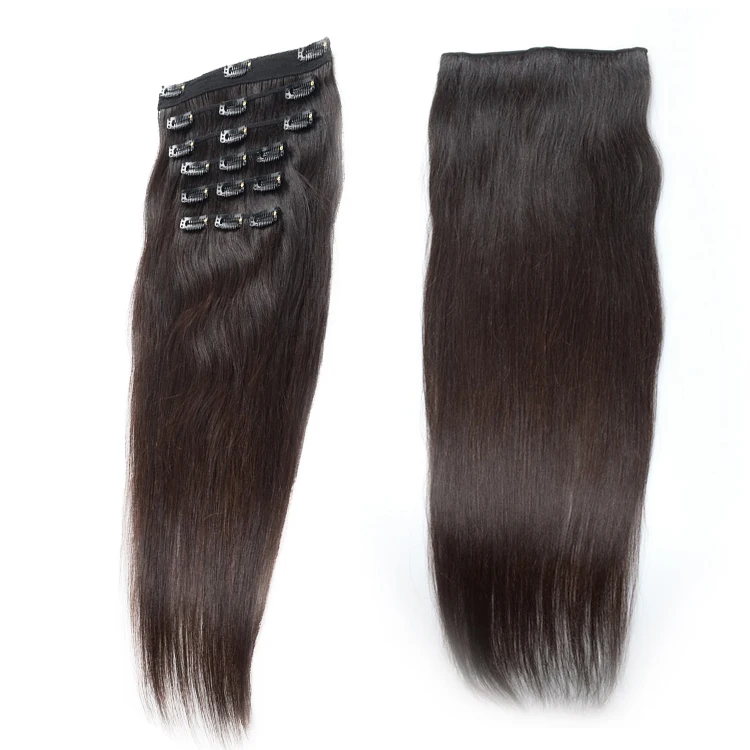 Kbl Natural Clip Extention Ombre Clip In Hair Extensions For White