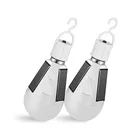 Portable IP44 Waterproof E27 7W 280lm Rechargeable Lamp Emergency LED Light Solar Bulb