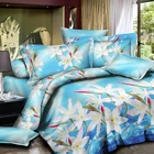 2018 new design of 3d stone washed cotton twill bedding sheet set fabric for dubai market