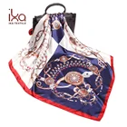 Ladies Satin Square Silk Like Hair Scarves and Wraps Headscarf for Sleeping