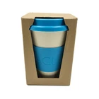 Non-slip 16oz sublimation organic reusable travel bamboo fiber coffee mug