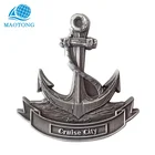 High quality Custom Metal Cruise City Souvenir Pirate Ship magnets fridge 3d Fridge Magnet