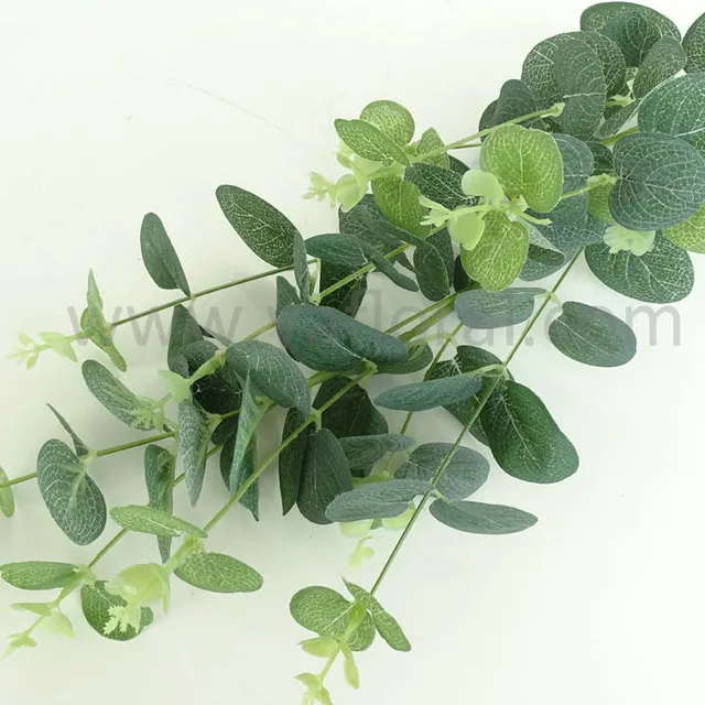 hot sale long stem artificial eucalyptus leaves artificial fake