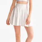 2019 Factory Shiny Surface Elasticated Waistband A Line Mini Skirt