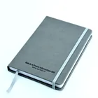 Hard Cover Logo Customized Pocket Notepad PU Leather Elastic band Diary Note Book Custom Dot Grid Planner Journal Notebook