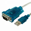 Transparent USB 2.0 TO RS232 Serial DB9 Adapter Converter Cable