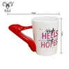 Best Selling Custom 3D Designs Ceramic Coffee Mug With High Heeled Shoes Handle