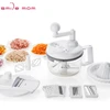 10 in 1 Multi 1.15L Food Processor - Kitchen Accessories - Vegetable Slicer Grater - Salad Spinner - Manual Food Chopper