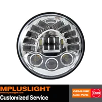 Automatic 7 Inch Round Automobile Chrome