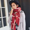new European and Korean hot style manufacturers wholesale cashmere British grid double-sided warm scarf shawl