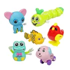 ICTI certificated custom made plastic cartoon animal wind up toys for kids