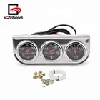 52mm Chrome Panel Oil Pressure Gauge Water Temp Gauge AMP Meter
