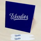 plastic collar bone with card packaging, shirt colar stiffener with logo