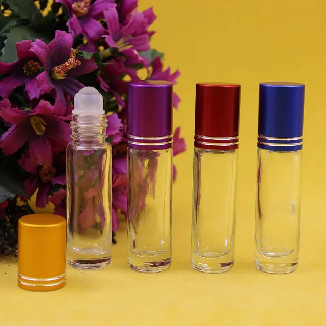 Best selling 6ml glass roller ball bottle cosmetic packing bottle perfume