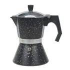 Wholesale Stovetop Gas Coffee Maker 9Cup Aluminum Espresso Moka Pot