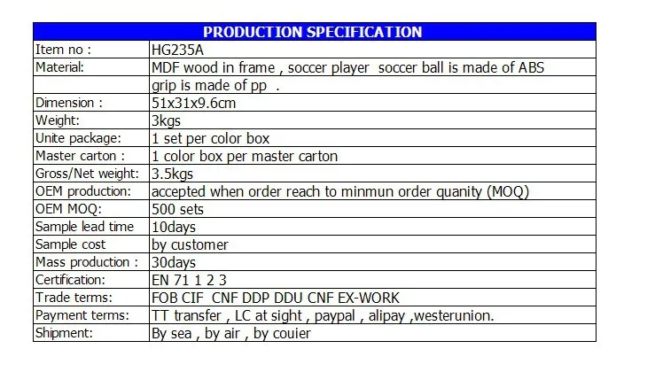 2013 popular sale mini 20" Tabletop set Soccer Foosball Table Game Kid Game Set